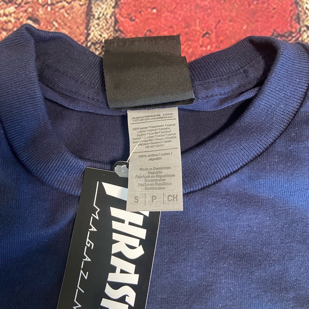 Thrasher, Godzilla Burst T-Shirt - Navy Blue - Picture 4 of 8